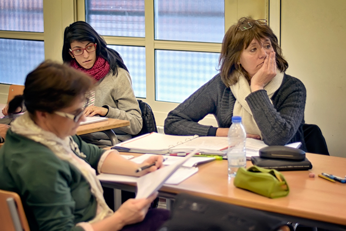 Alumnes a l'aula 